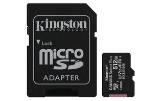 SDXC Card Micro 512GB Kingston UHS-I Canvas Select Plus