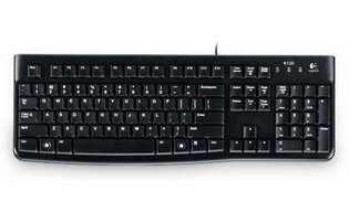 KB Logitech K120 Zwart bedraad Retail