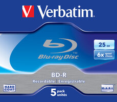 Verbatim BD-R 25 GB 5 stuks Jewel 6x