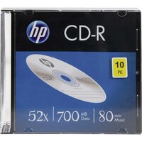 HP CD-R80 700MB 10 stuks Slimcase 52x