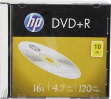 HP DVD+R 4.7 GB 10 stuks Slimcase 16x