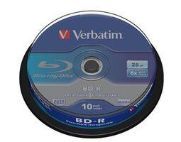 Verbatim BD-R 25 GB 10 stuks spindel 6x