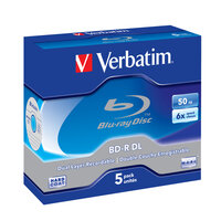 Verbatim BD-R DL 50 GB 5 stuks Jewel 6x