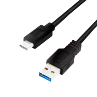 USB 3.2 Gen1x1 Cable USB-AUSB-C 2.0m LogiLink zwart