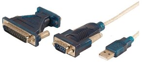 Adapter USB --> Serieel LogiLink incl. 25-pin Adapter