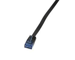 RJ45 5.00m Zwart Cat5e U/UTP Flat LogiLink