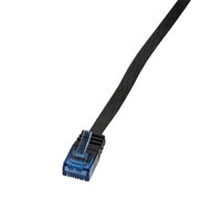 RJ45 10.00m Zwart Cat5e U/UTP Flat LogiLink