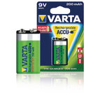 9V Varta 200mAh NiMH 1 stuk blisterverpakking