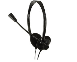 LogiLink Stereo Headset met Microphone DeLuxe zwart