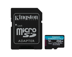 SDXC Card Micro 256GB Kingston UHS-I U3 Canvas Go! Plus