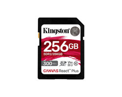 SDXC Card 256GB Kingston U3 V90 Canvas React Plus