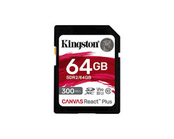 SDXC Card 64GB Kingston U3 V90 Canvas React Plus