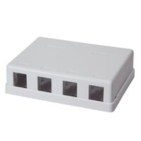 TOE Keystone Surface Mount Box 4 ports UTP LogiLink