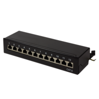 TOE Patch Panel Desktop 12-port CAT6 STP LogiLink Zw