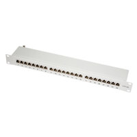 TOE 1U Patch Panel 24-port CAT6A STP Grijs LogiLink