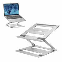 AC8135 Laptopstandaard aluminium opvouwbaar - traploos in hoogte verstelbaar