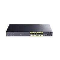 Cudy 16 Poort 1Gbit Umanaged PoE+ /2xSFP