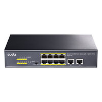Cudy 8 Poort 100Mbit Unmanaged PoE+/2xUp 100Mbit