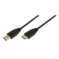 USB 3.0 A --> A 2.00m Verlenging LogiLink Zwart