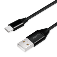 USB 2.0 C  USB-A 0.30m LogiLink Zwart