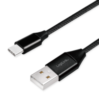 USB 2.0 C  USB-A 1.00m LogiLink Zwart