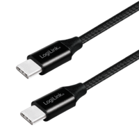 USB 2.0 C  USB-C 1.00m LogiLink Zwart