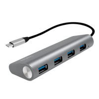 LogiLink 4 Port, USB-C --> USB-A 3.0 Passief