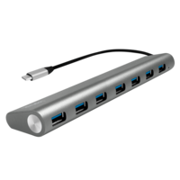 LogiLink 7 Port, USB-C --> USB-A 3.0 Passief