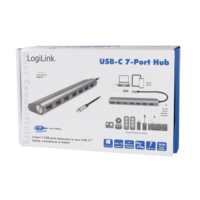 LogiLink 3 Port, USB-C --> USB-A 3.0 + Netwerkadapter