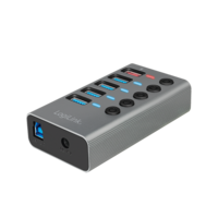 LogiLink 5 Port, USB-B --> USB-A 3.0 actief+schakelaars