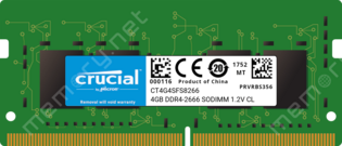 SODIMM 4GB DDR4/2666 CL19 Crucial