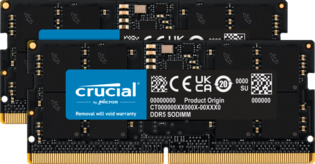 SODIMM 32GB DDR5/4800 CL40 (2x 16GB) Crucial