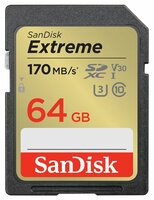 SDXC Card 64GB Sandisk UHS-I U3 Extreme