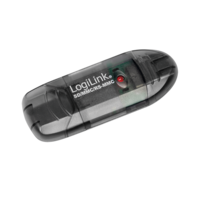 USB2.0 LogiLink Micro-SD / SDHC / MMC / RS-MMC Zwart