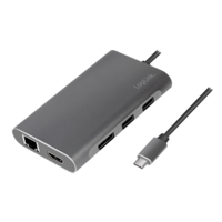 Docking Station Logilink USB-C, 100W, 4K, 8 Port