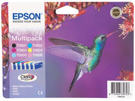 Epson T0807 Multipack 44,4ml (Origineel) hummingbird