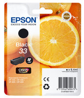 Epson T3331 Zwart 6,4ml (Origineel) oranges