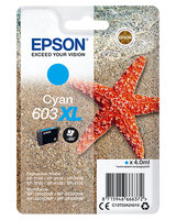 Epson 603XL Singlepack Cyaan 4,0ml (Origineel) starfish