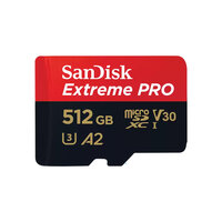 SDXC Card Micro 512GB Sandisk UHS-I U3 Extreme Pro