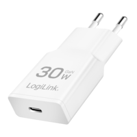 Lader 230V 1xUSB-C 30W LogiLink Wit (slim)