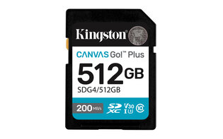 SDXC Card 512GB Kingston U3 V30 Canvas Go! Plus