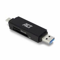 ACT AC6375 | Geheugenkaartlezer | USB 3.2 Gen 1 | Zwart