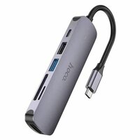 Hoco Type-C Adapter USB-C 3.0 naar HDMI + USB-A 3.0